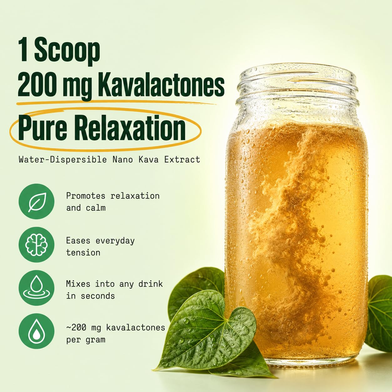 Bulk Essentials Nano Kava Extract Powder 0.08 oz (Pack of 1)