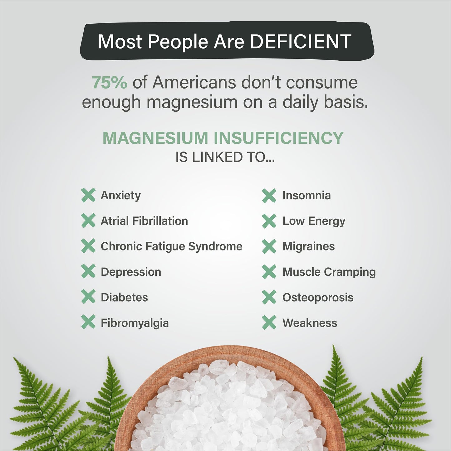 Organixx Magnesium Supplement Capsules 30 Count