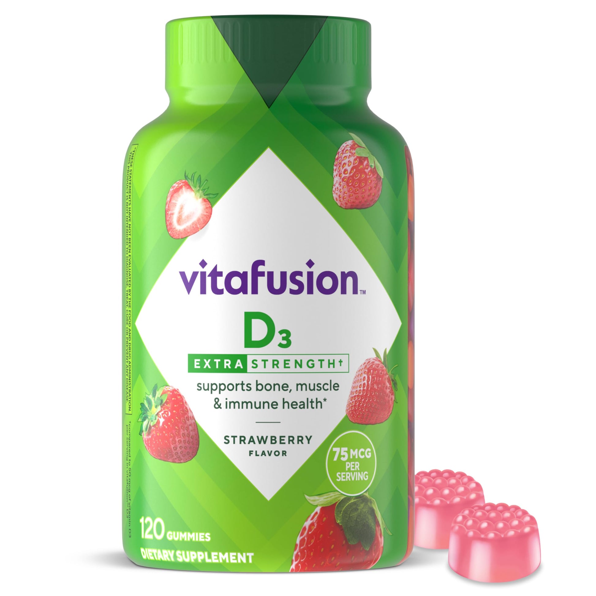 Vitafusion Extra Strength Vitamin D3 Gummy, 120 Count