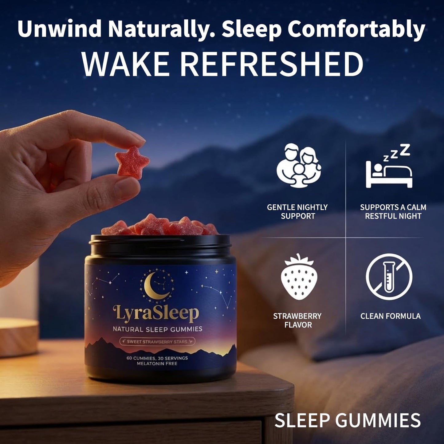 Nola Sleep LyraSleep Gummies Gummy 60 Count