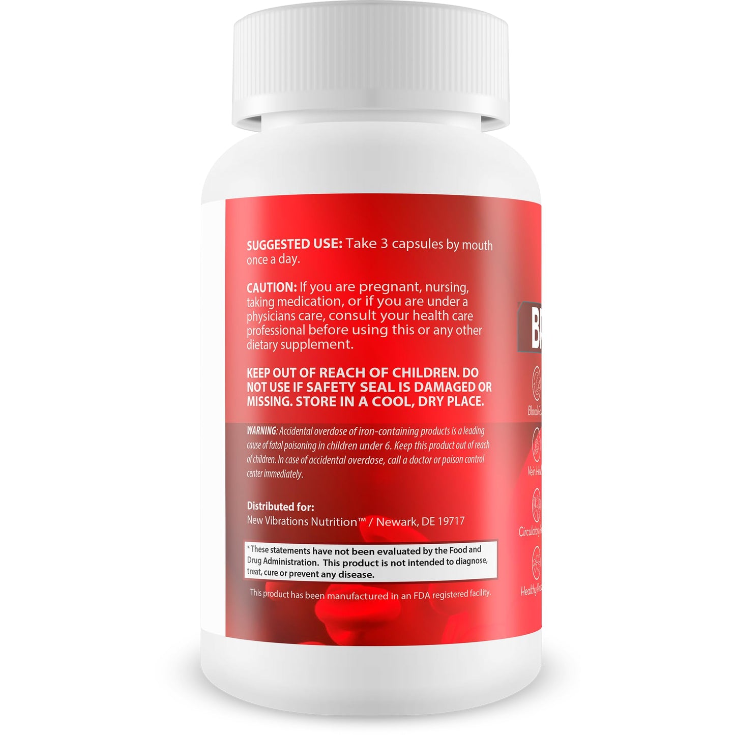New Vibrations Nutrition BP Ritual Capsule 90 Count