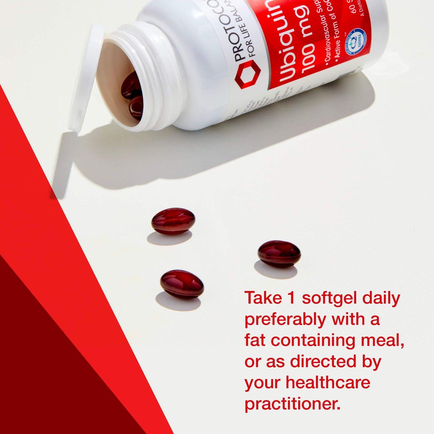 Protocol For Life Balance Ubiquinol 100 mg CoQ10 Softgels 60
