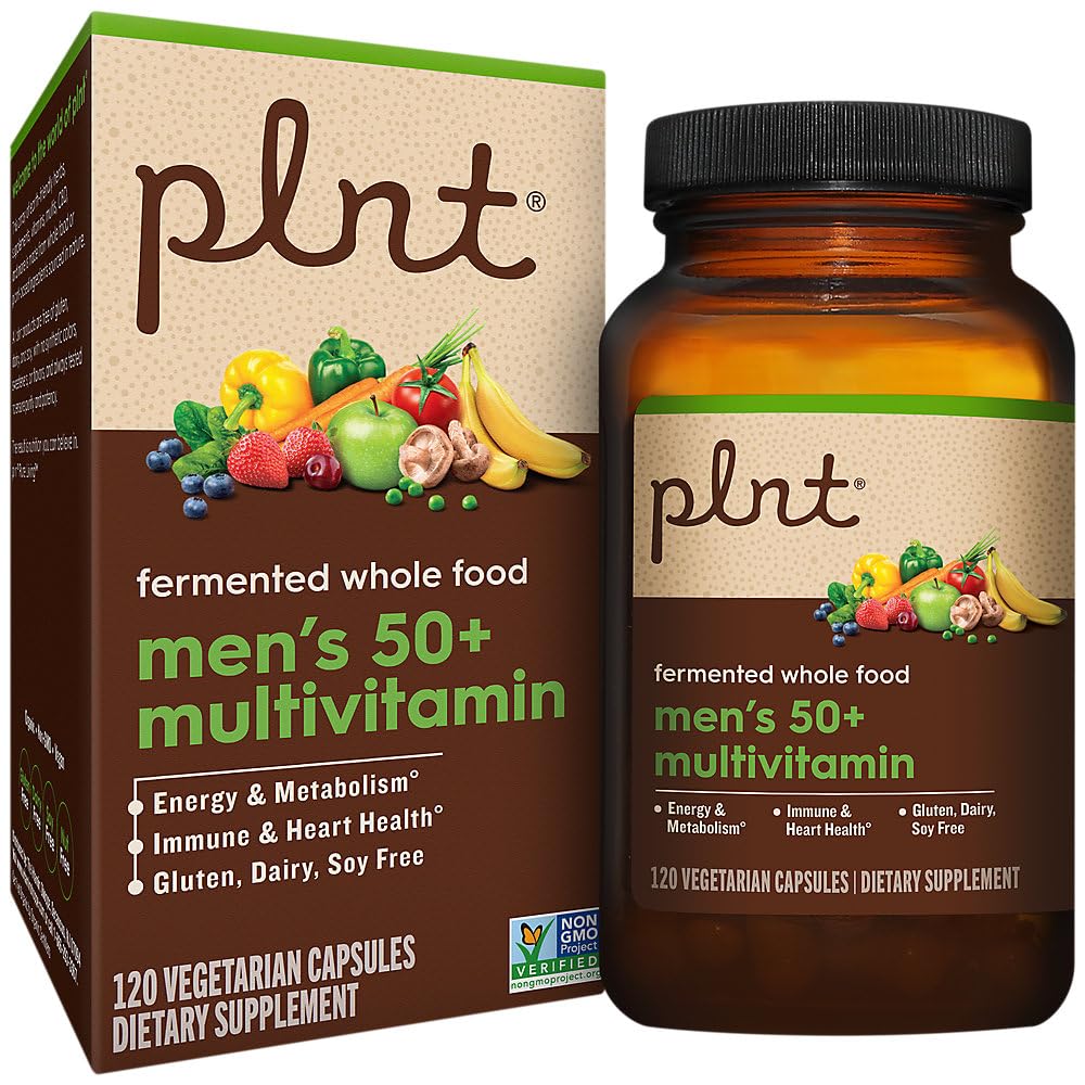 plnt Fermented Whole Food MenaTMs 50+ Multivitamin 120 Capsules