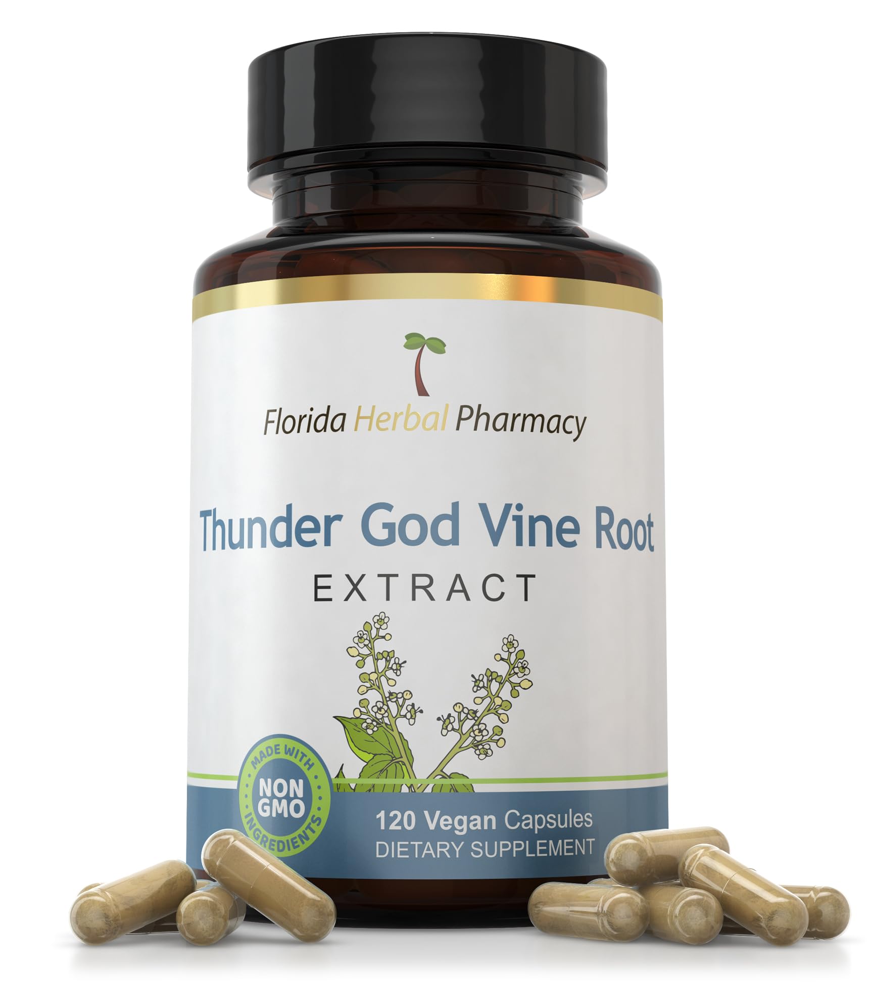 Florida Herbal Pharmacy Thunder God Vine Root Extract Capsules 120 Capsules