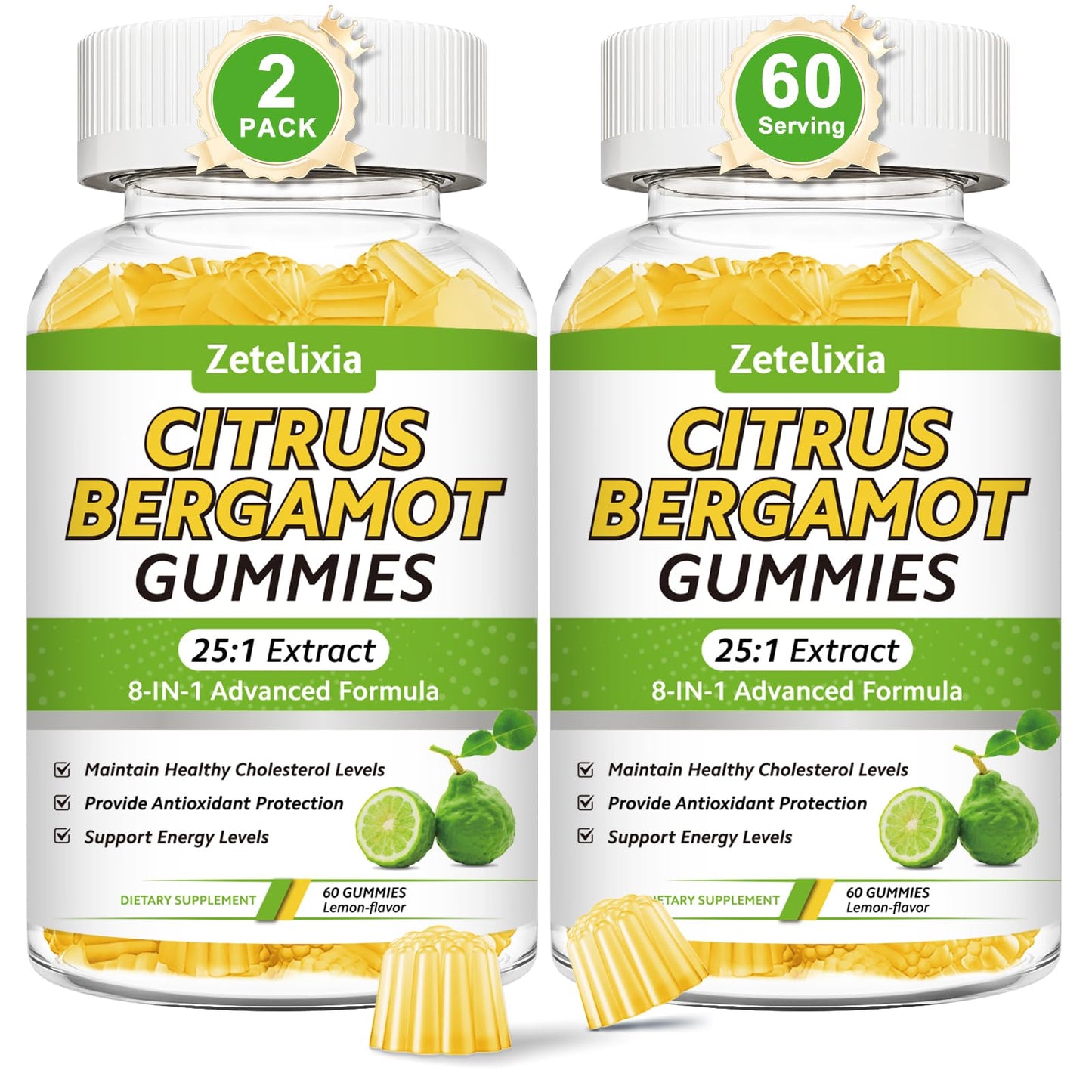 Zetelixia Citrus Bergamot Gummies 120 Gummies