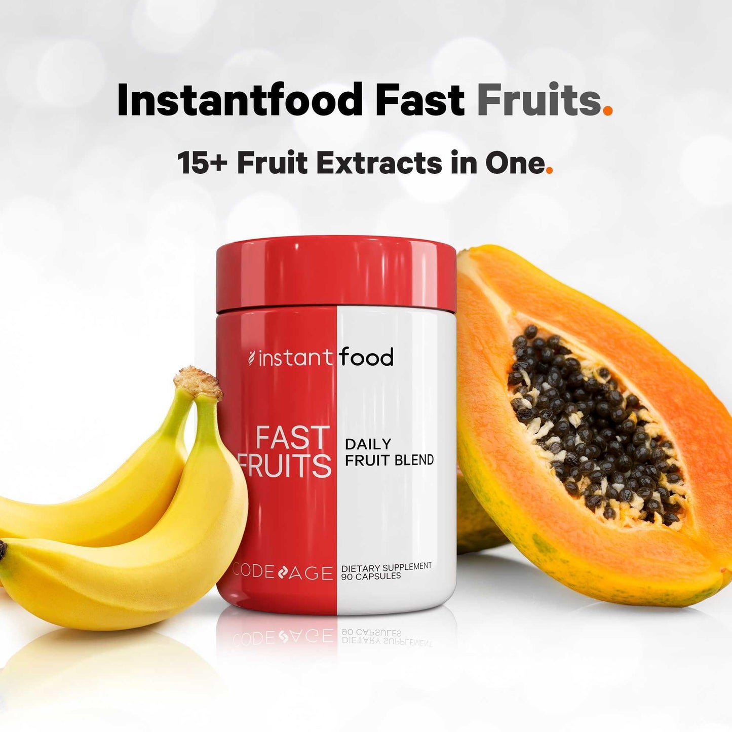 Codeage Instantfood Fast Fruits Capsules, 90 Count