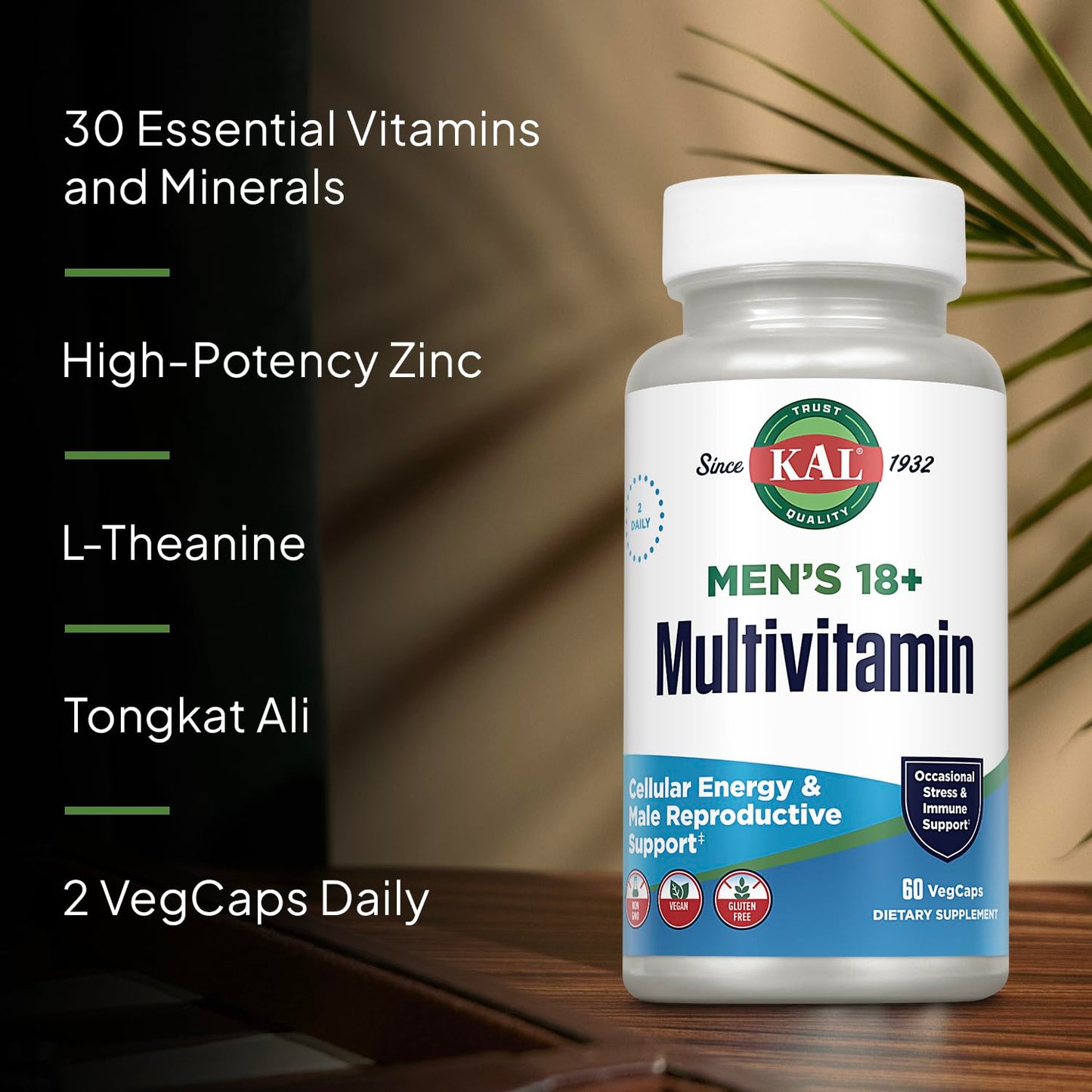 KAL Men’s 18 Plus Multivitamin Capsule 60 Count
