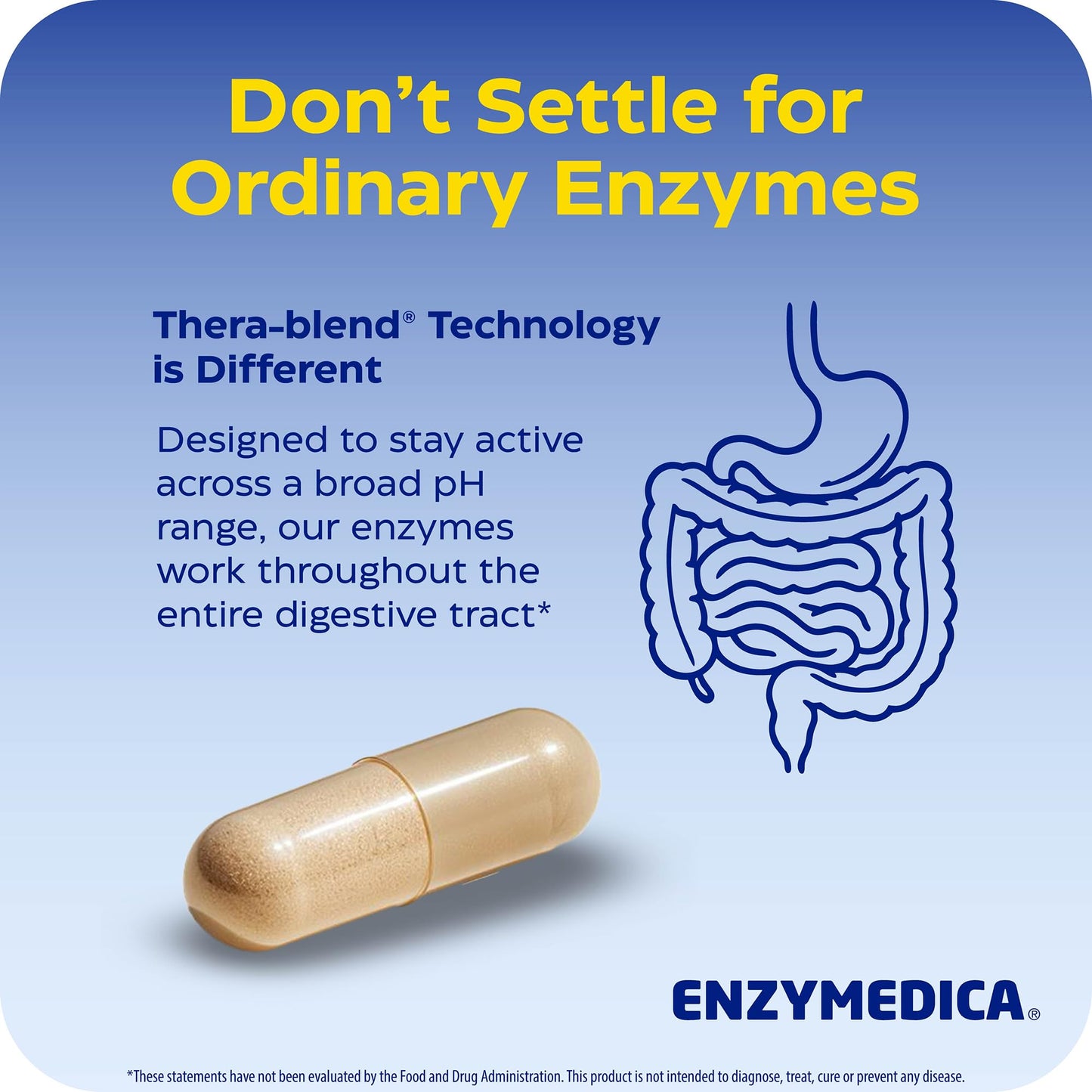 Enzymedica Digest Gold Digestive Enzyme Supplement, 240 Capsules