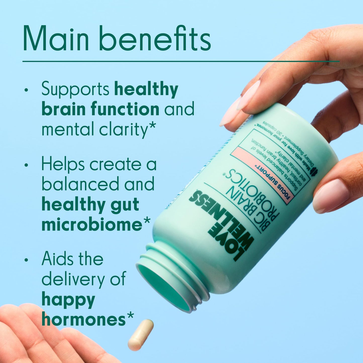 Love Wellness Daily Love Multivitamin & Big Brain Probiotics Capsule 30 Count