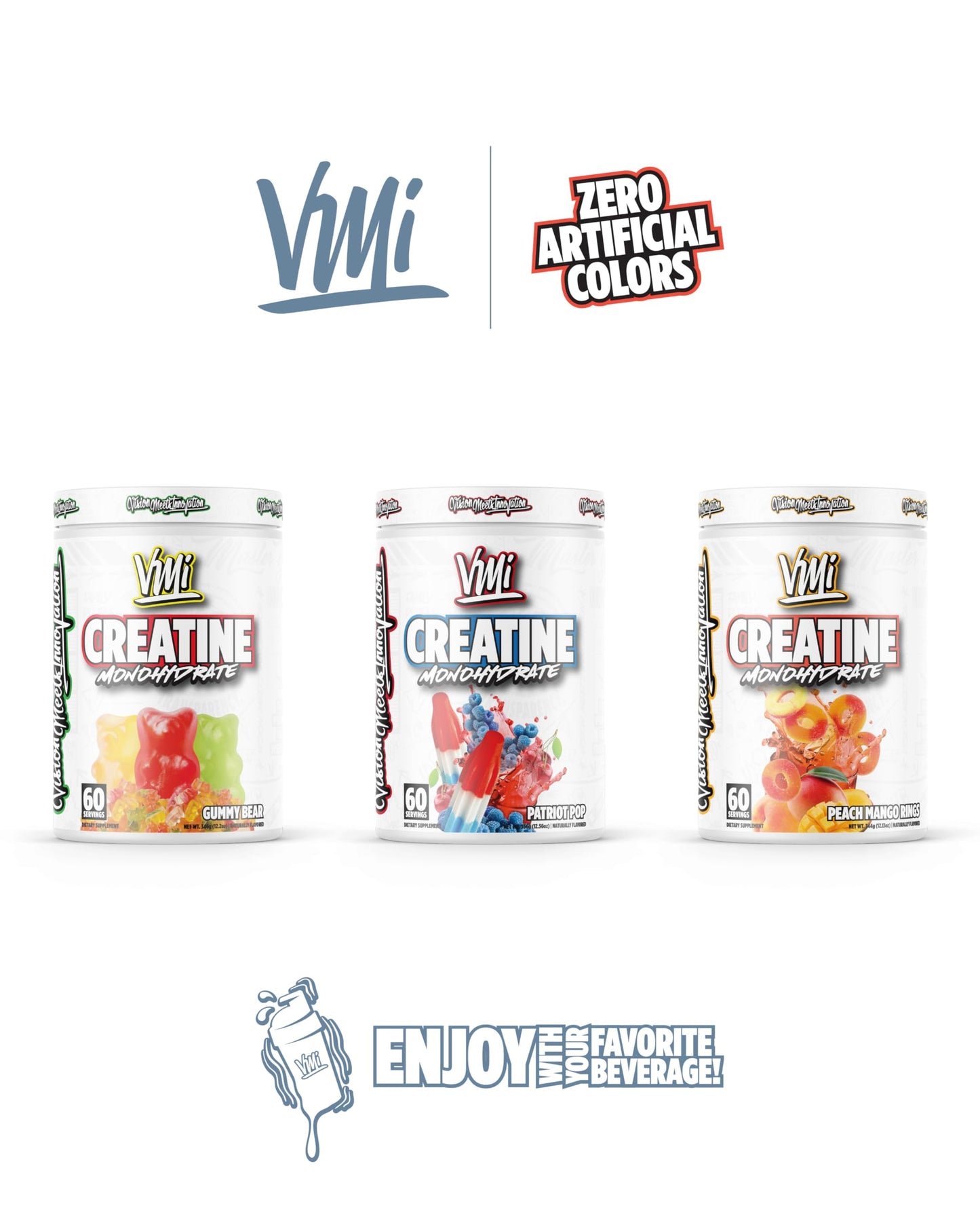 VMI Sports Creatine Monohydrate Powder 60 Servings