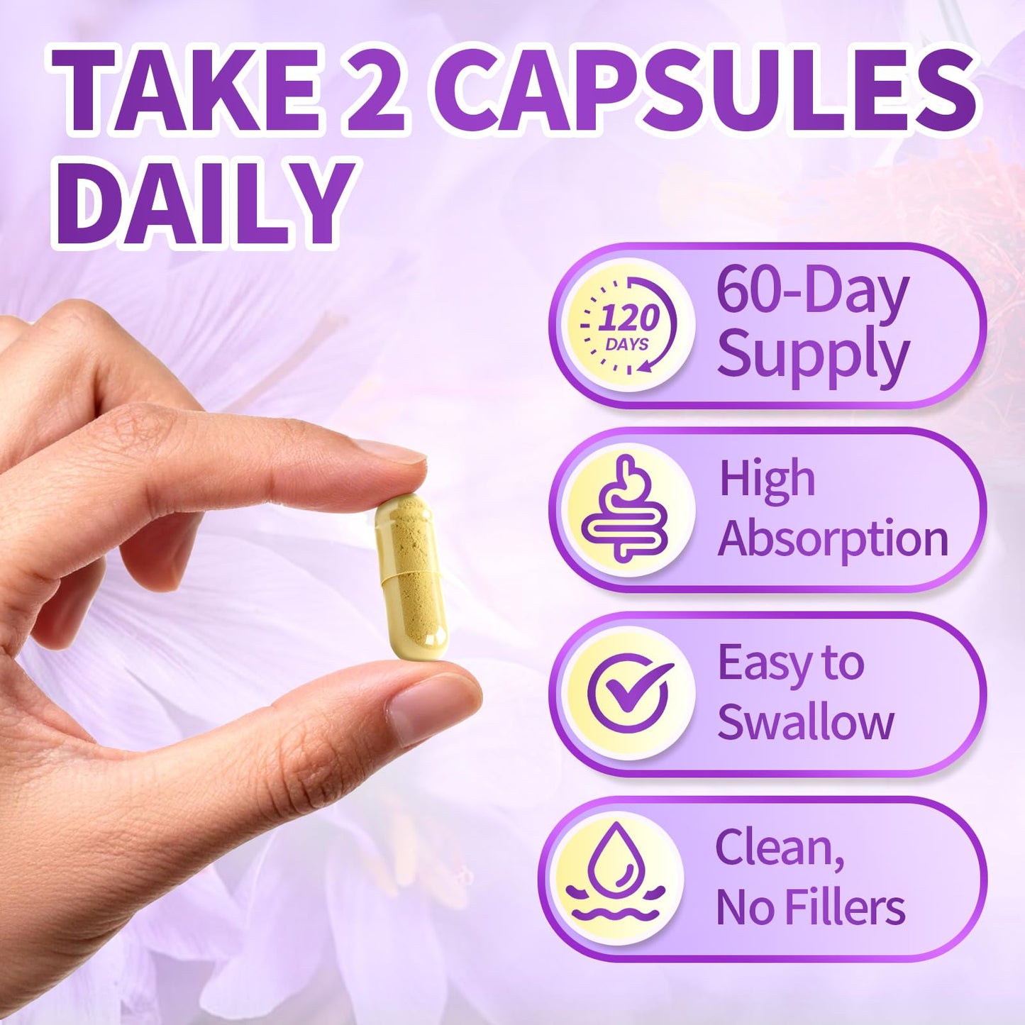 VivoNu Saffron Extract Capsules 120 Count