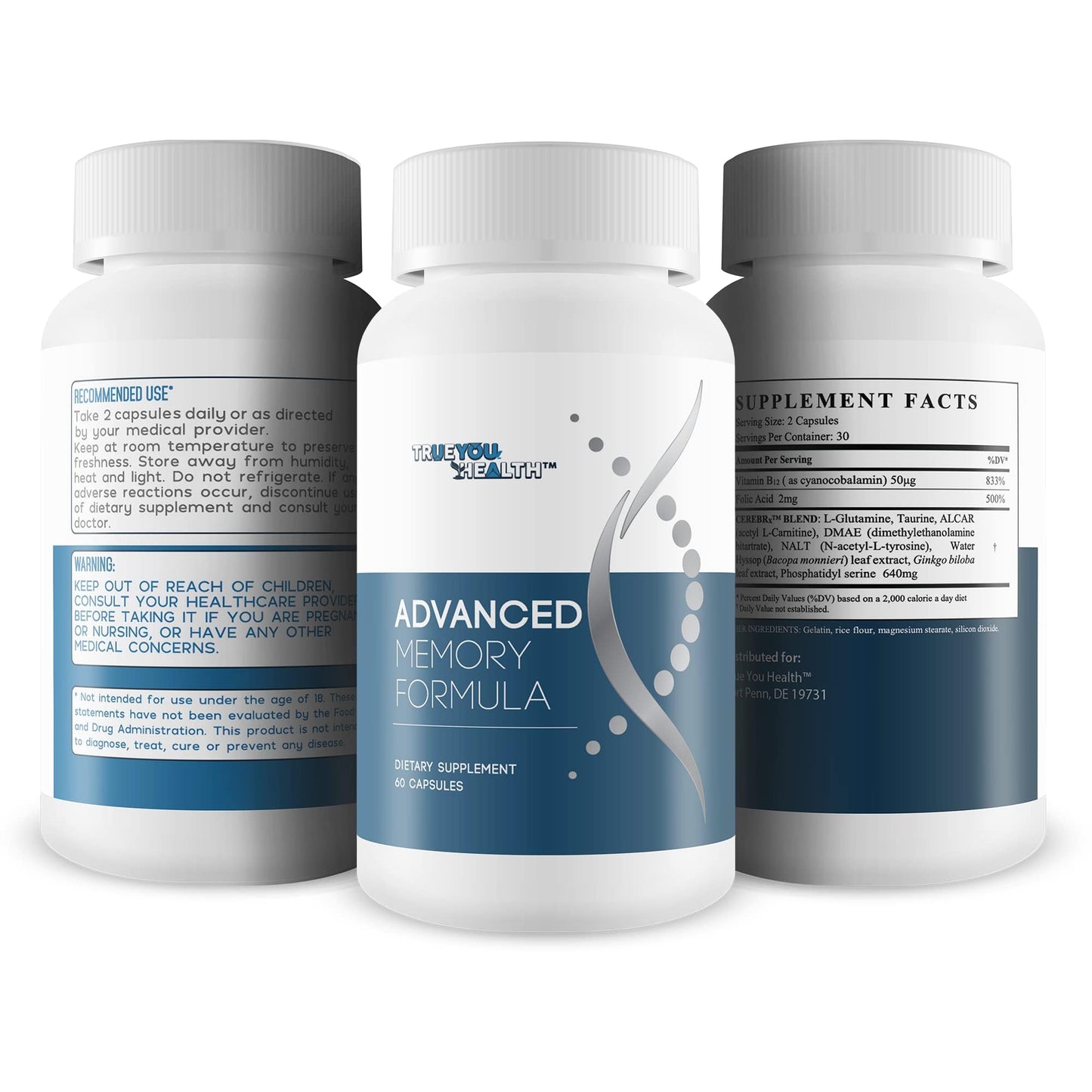 True You Health Advanced Memory Formula, 60 Capsules
