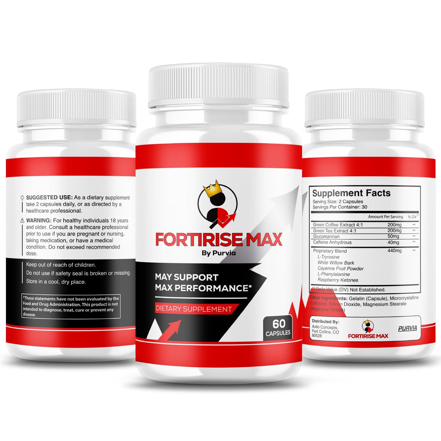 Purvia Fortirise Max Capsules 300 Count