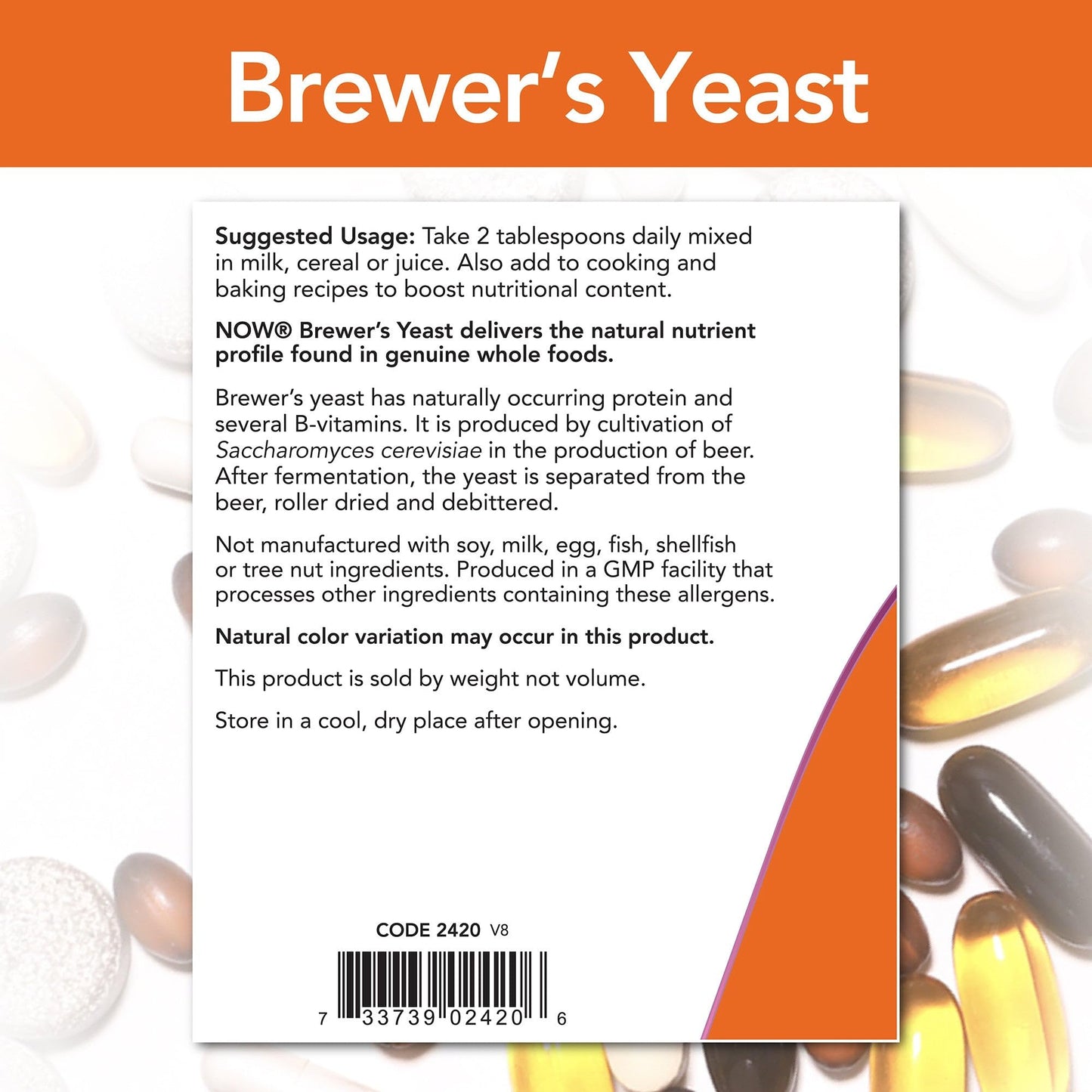 NOW Foods Debittered Yeast Powder 16 oz