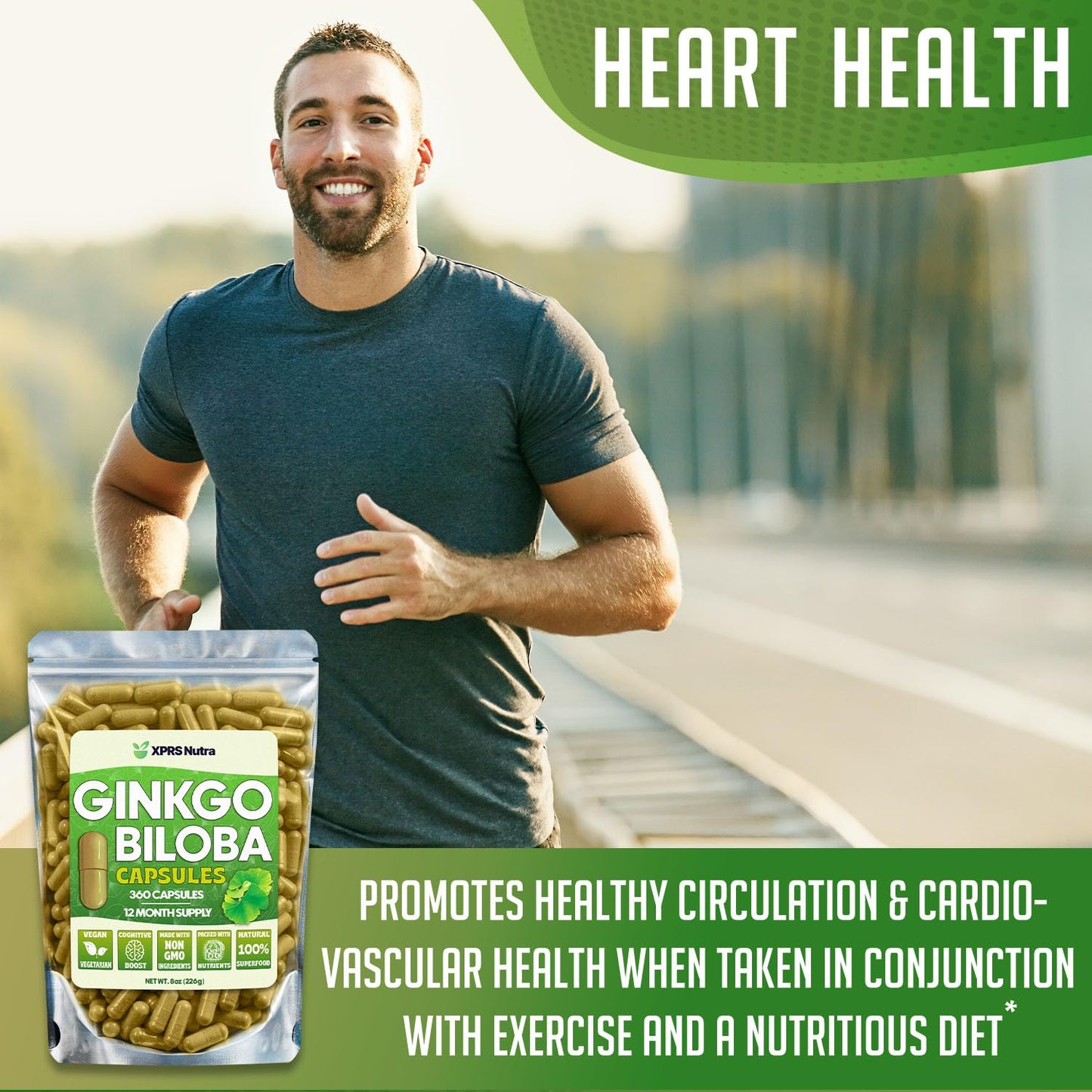 XPRS Nutra Ginkgo Biloba Capsules, 360 Count