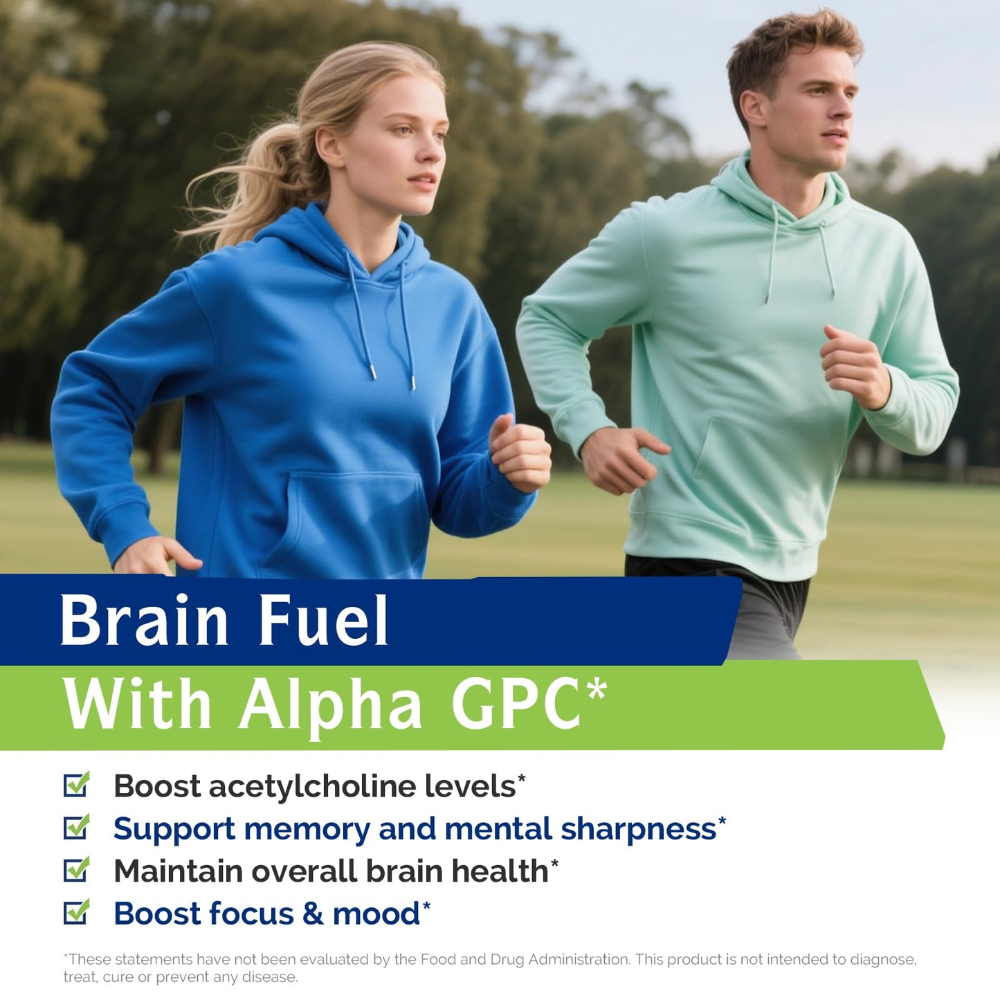 Innate Vitality Alpha GPC 600mg Choline Supplement, 60 Vegan Capsules