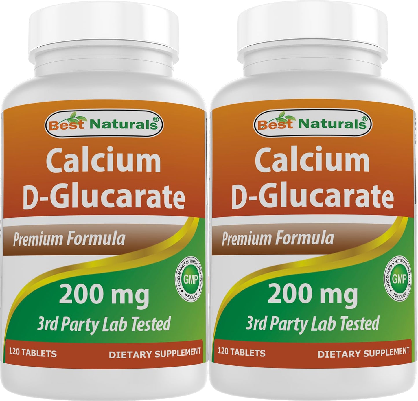 Best Naturals Calcium D-Glucarate 200 mg Tablets 240 Count