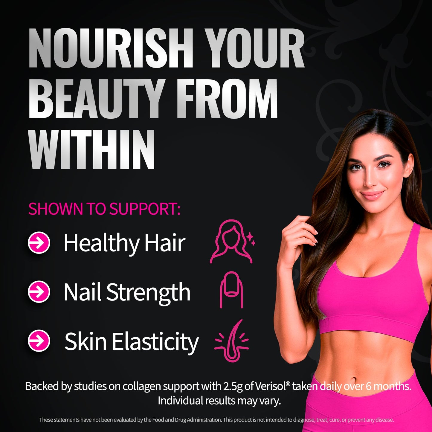Bold Buns Creatine for Women with Collagen & BCAA – Powder, 12.7 Ounce