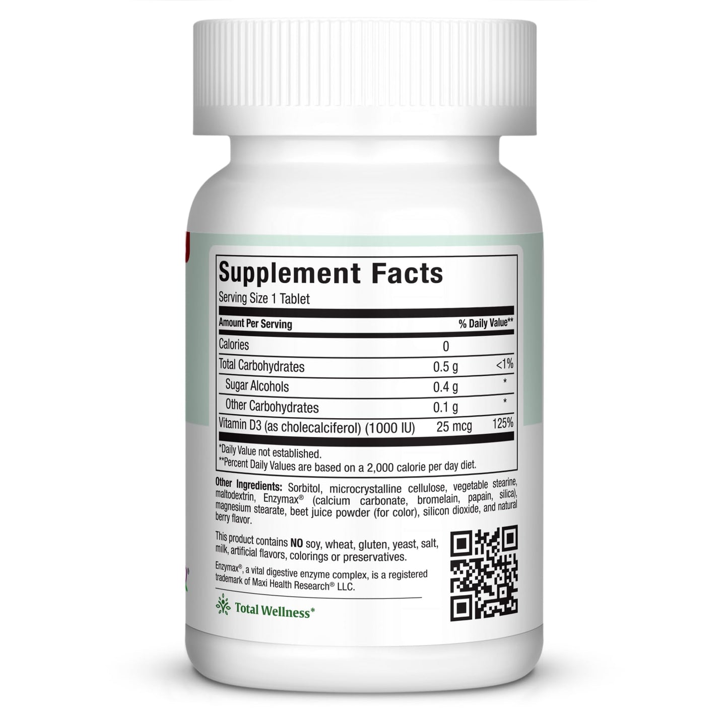 Maxi Health Vitamin D3 1,000 IU Supplement Chewables, 100 Count