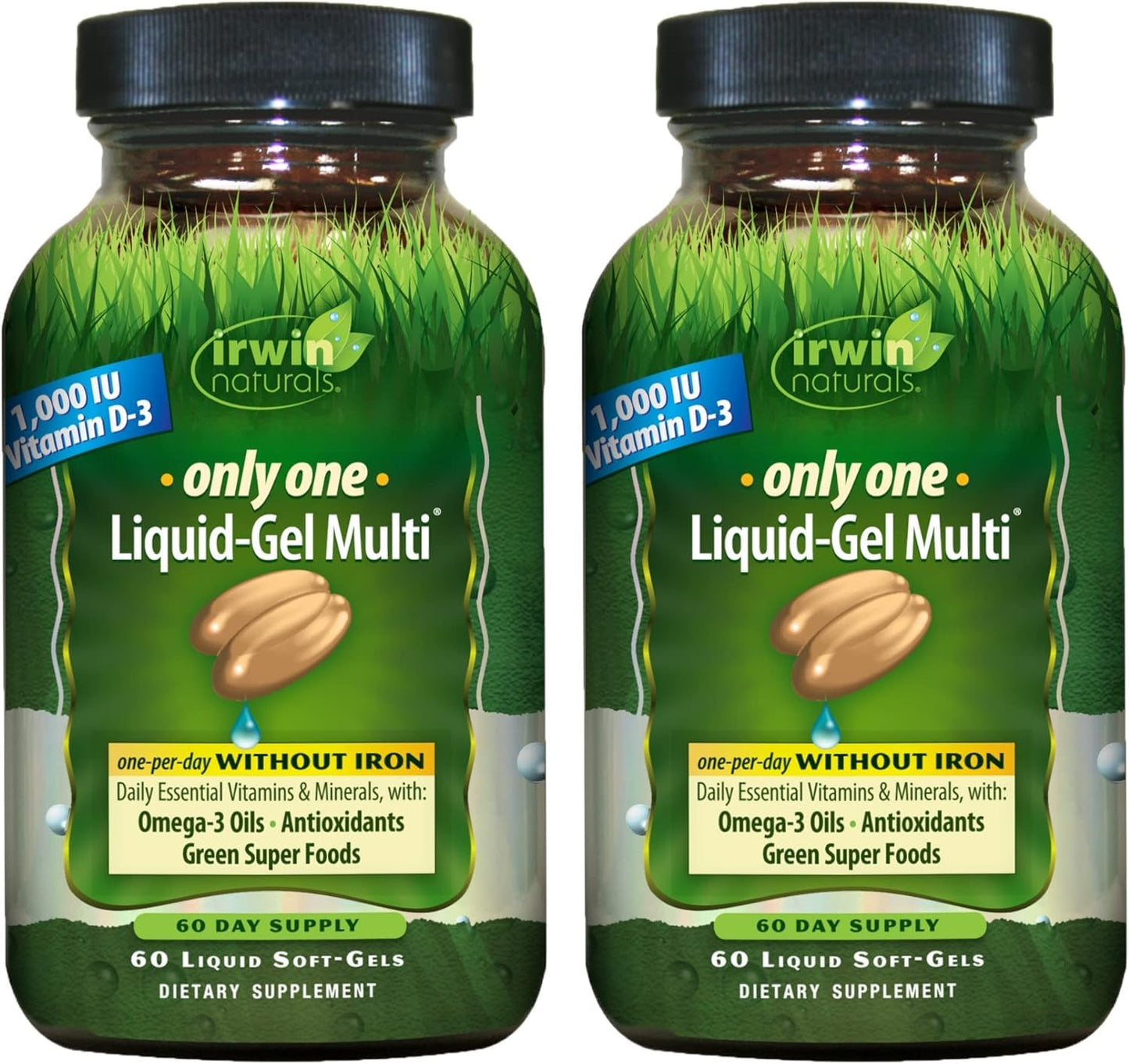 Irwin Naturals Only One Daily Multivitamin Iron-Free Formula Softgels, 120