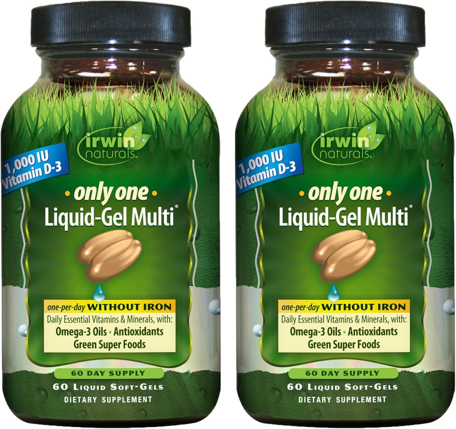 Irwin Naturals Only One Daily Multivitamin Iron-Free Formula Softgels, 120
