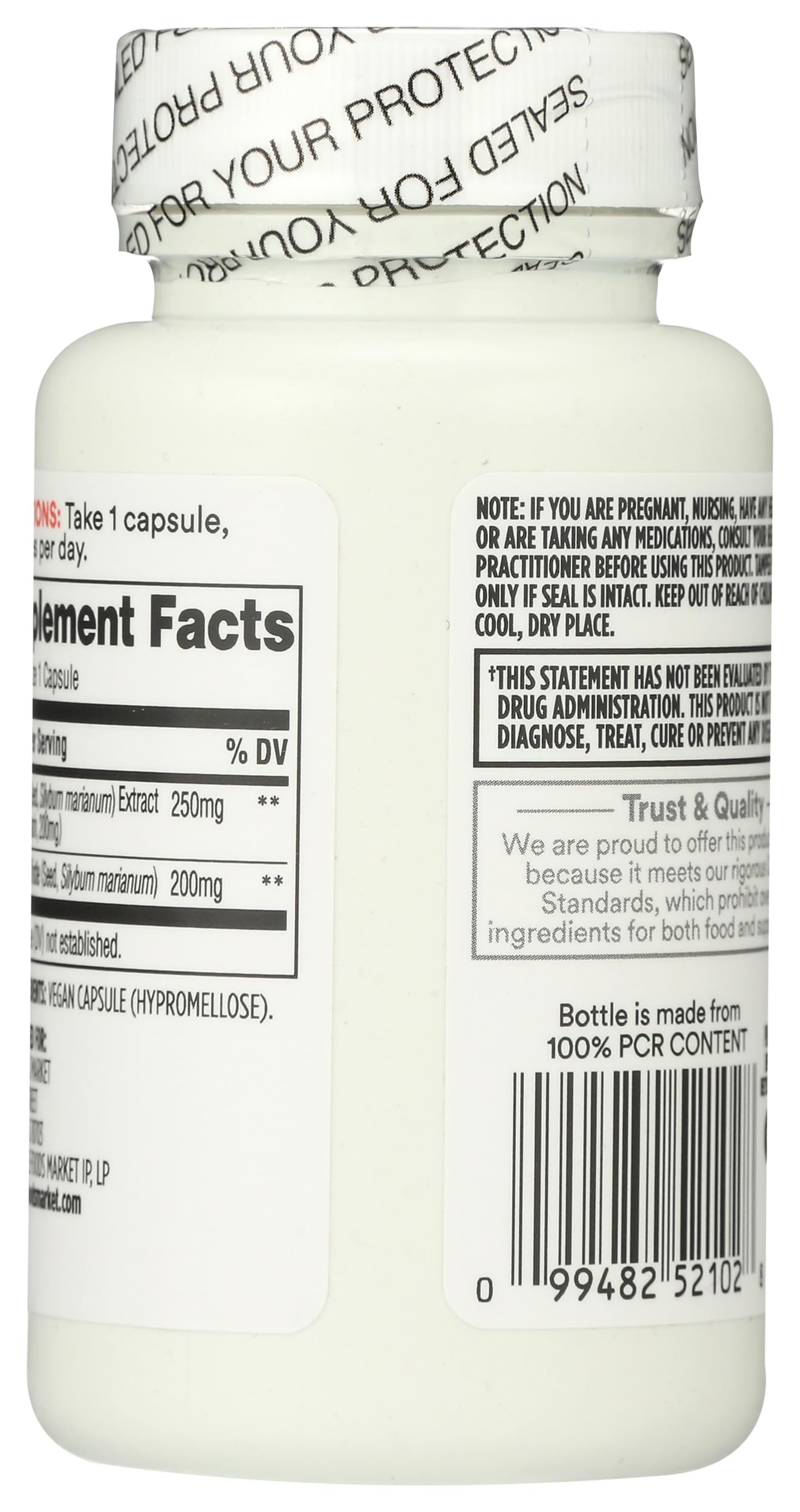 365 by Whole Foods Market Milk Thistle 60 Capsules