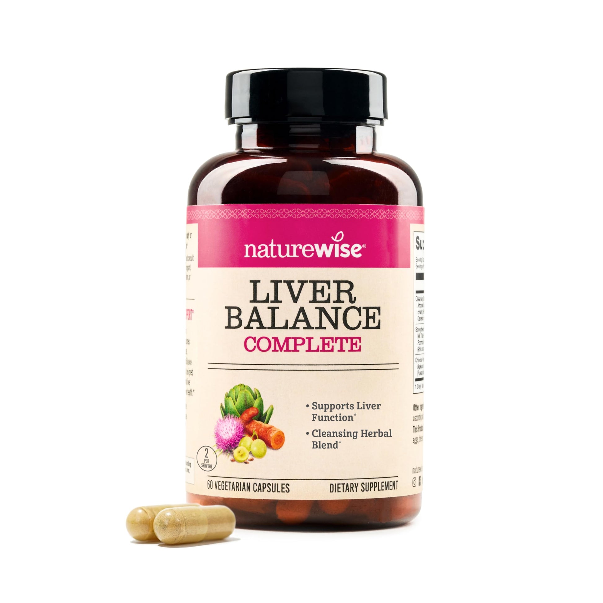 NatureWise Liver Balance Detox Supplement Capsule, 60 Count