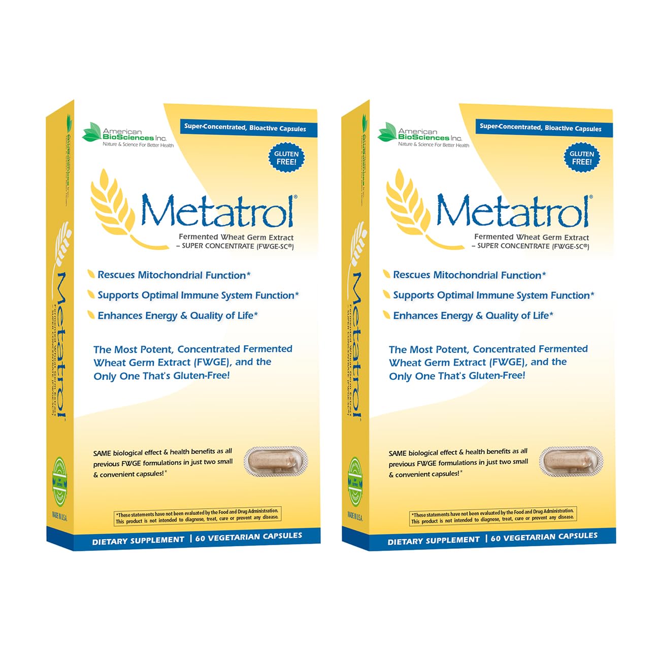 American BioSciences Metatrol Capsules, 120 Count