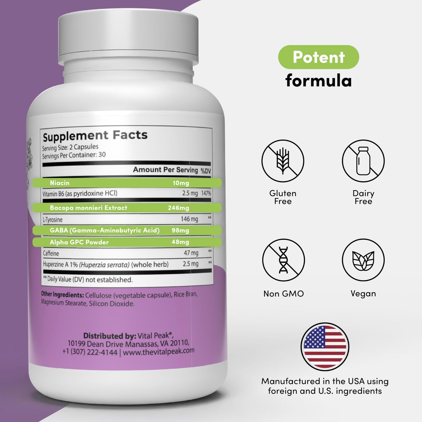 Vital Peak Brain Peak Capsules 60