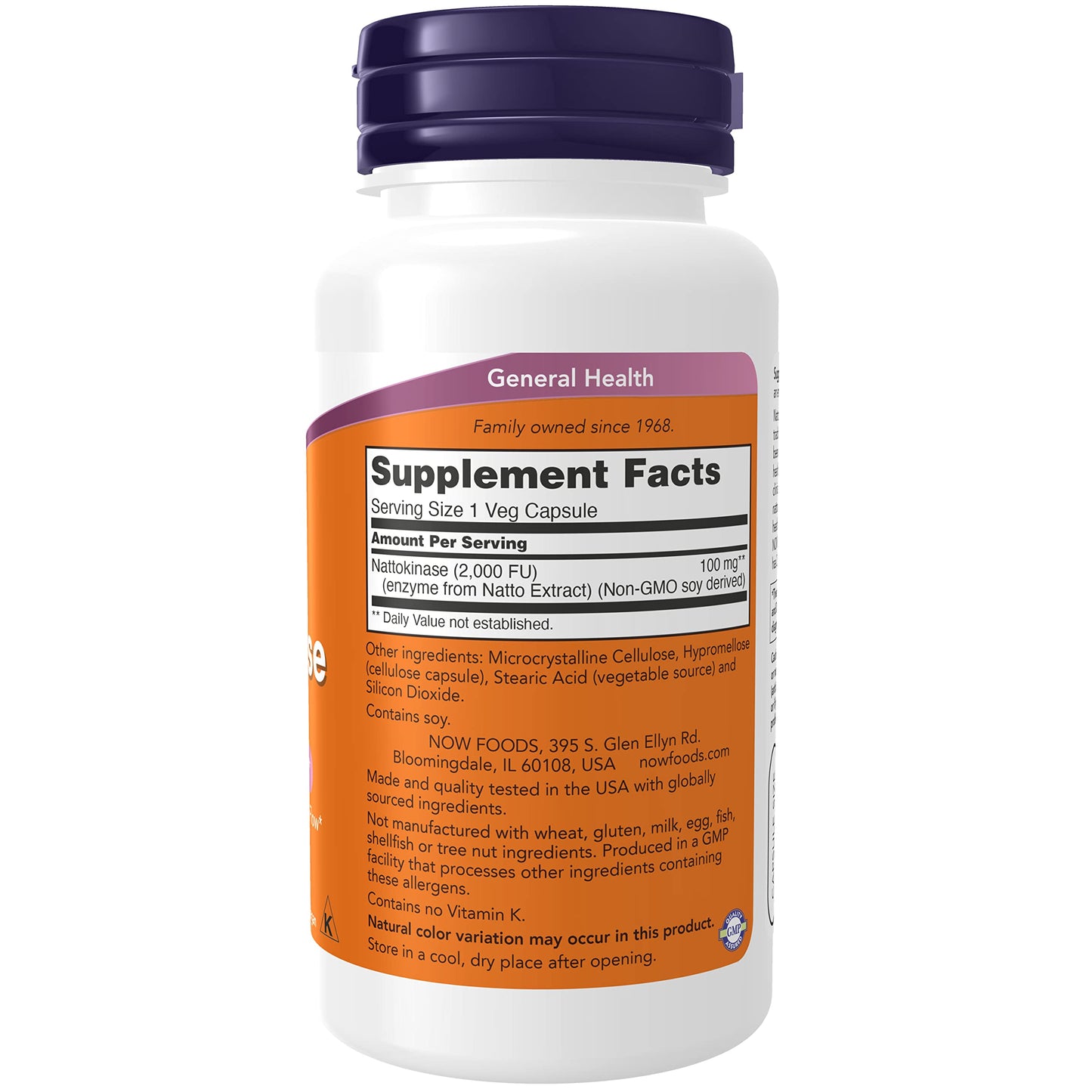 NOW Foods Nattokinase 100 mg Capsules 240
