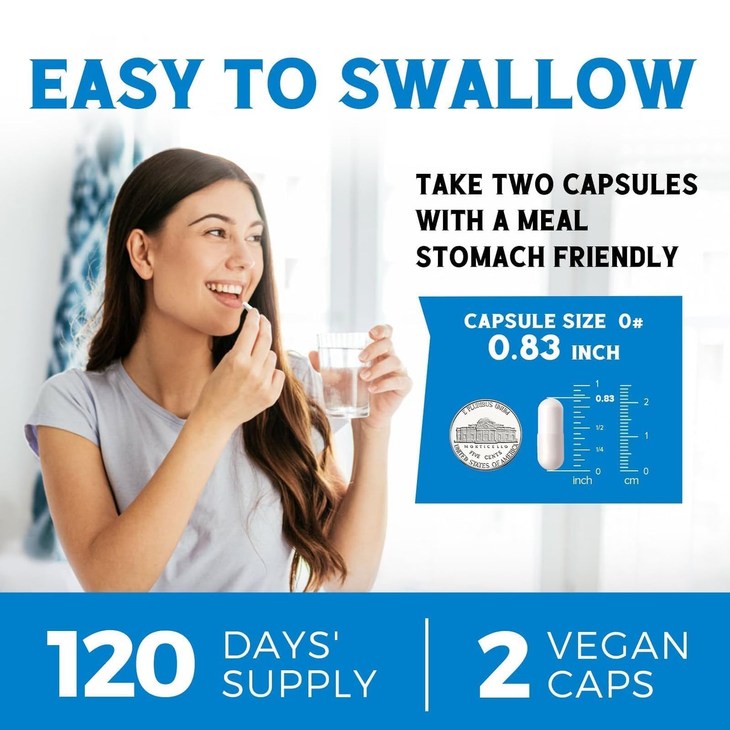 Vitalibre 6 in 1 Magnesium Complex Capsule 240 Count