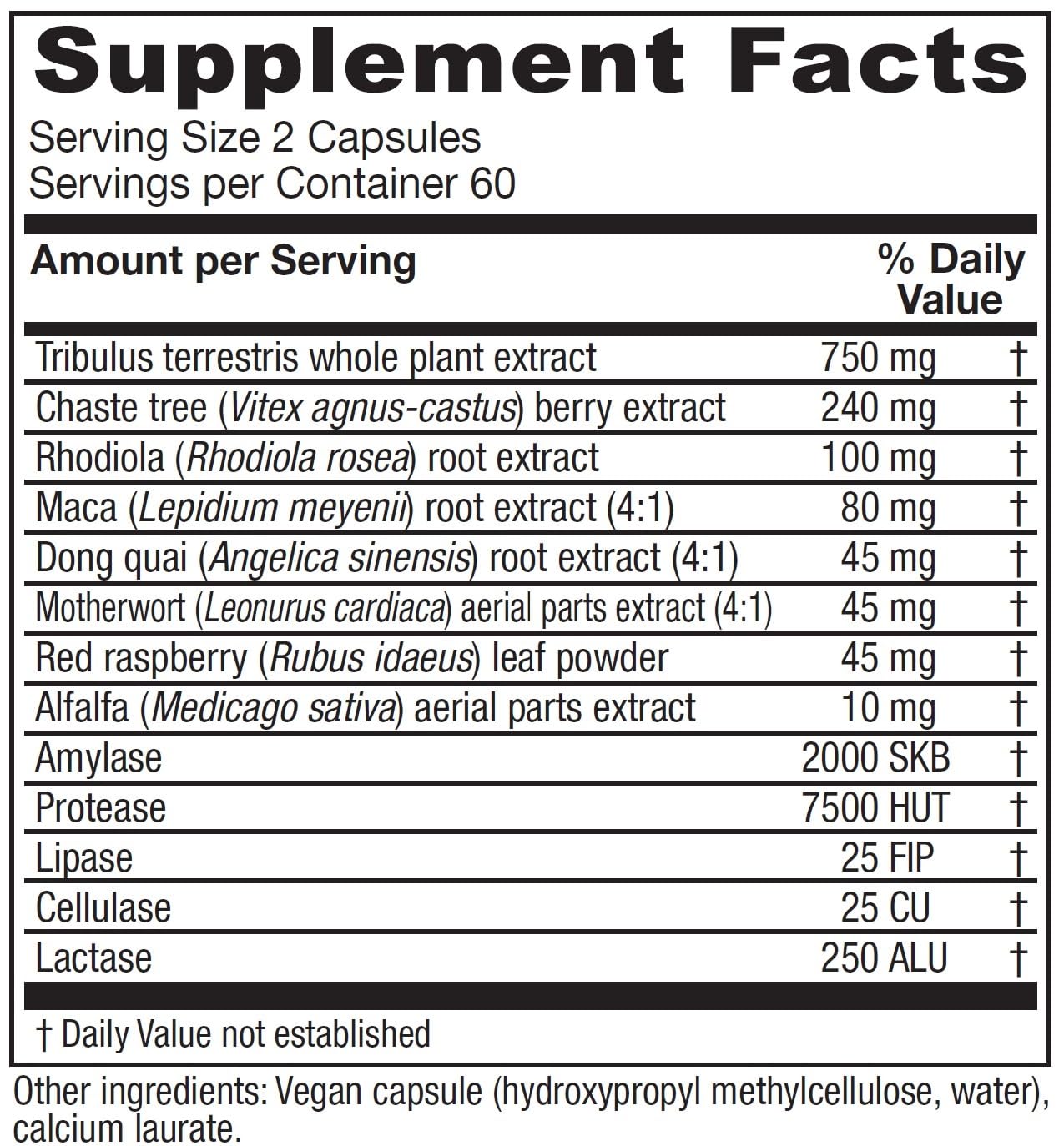 Vitanica Pregnancy Prep Reproductive System Support 120 Capsules
