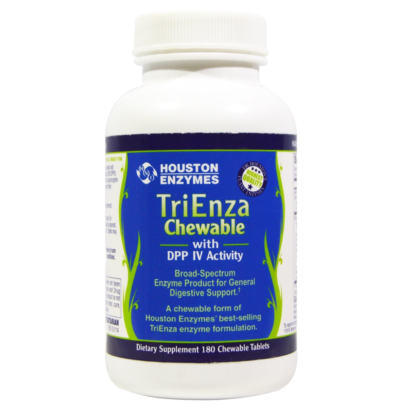 Houston Enzymes TriEnza Chewable Tablets, 180