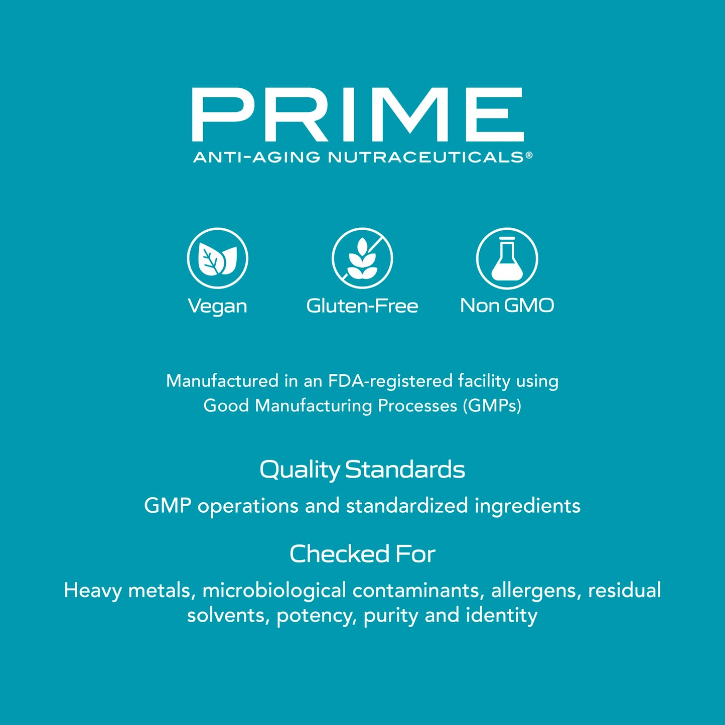 PRIME NAD+ Nicotinamide Riboside & Pterostilbene Capsule 60 Count