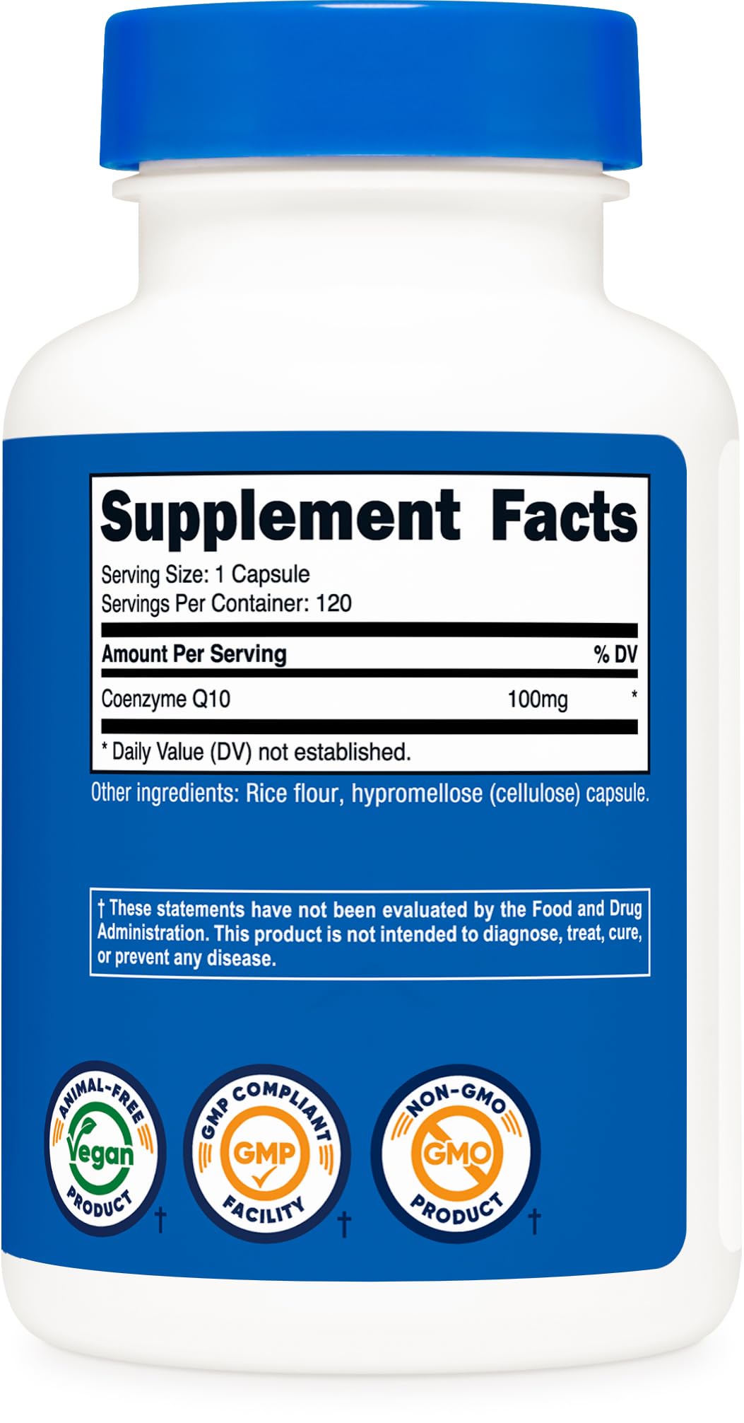 Nutricost CoQ10 100mg Capsule 120 Count