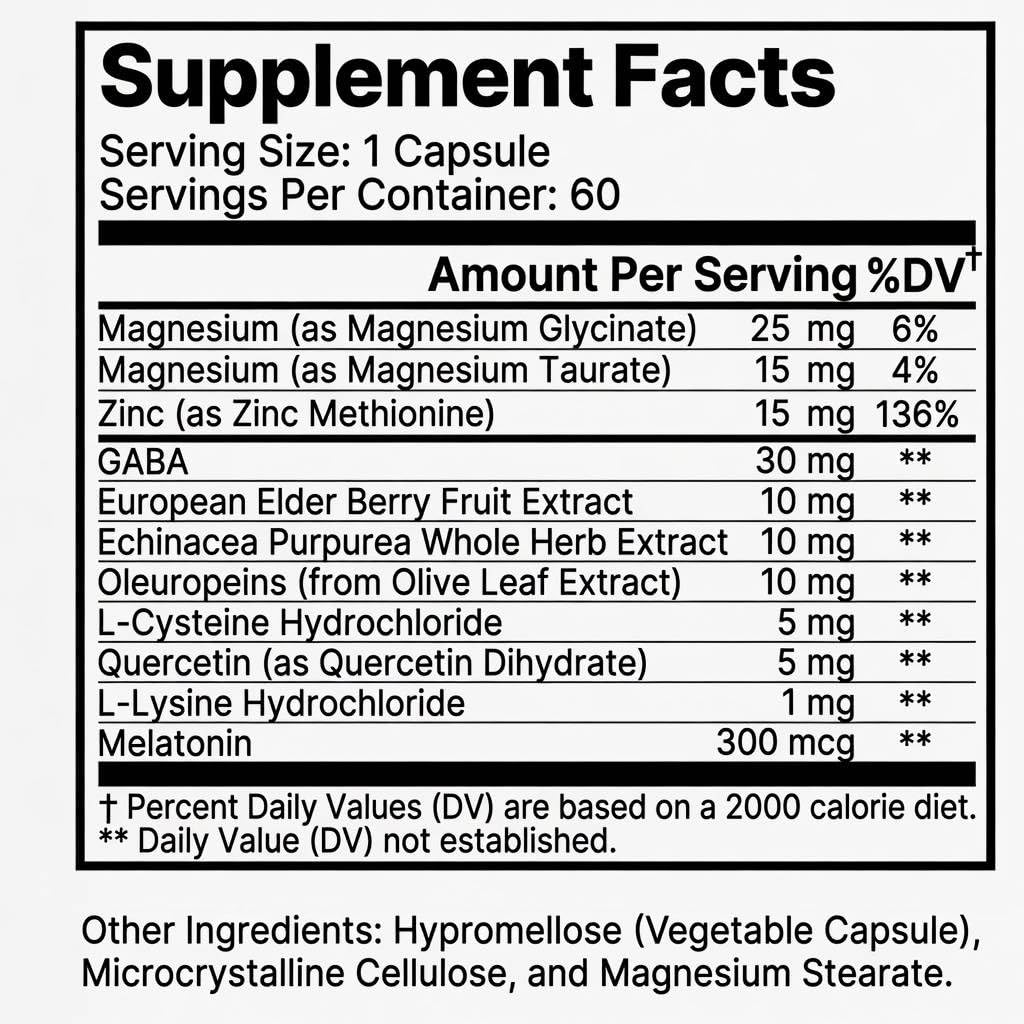 Zen Haus Respiratory and Immune Supplement Capsules, 60 Count