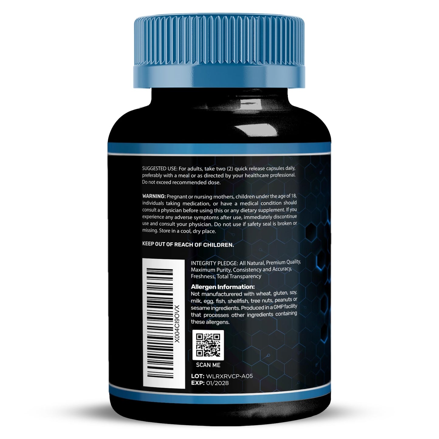 WELLNESS LABSRX Resveratrol 1000mg Capsules - 240 Count