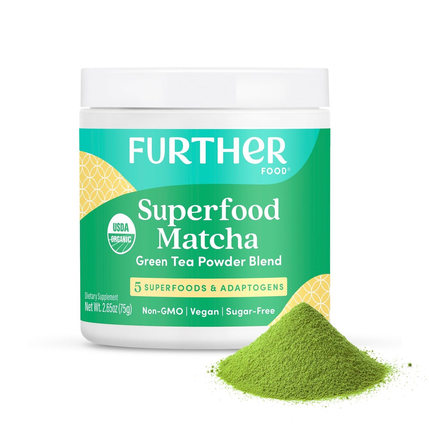 Further Food Premium Matcha Green Tea Powder, 2.65 Ounce