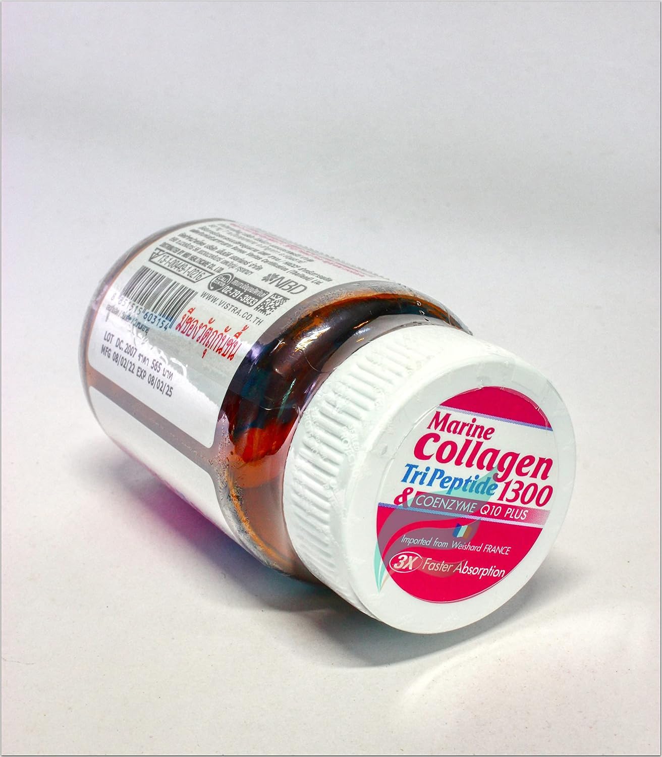 Generic Vistra Marine Collagen Tripeptide 1300 Plus Q10, 30 Capsules