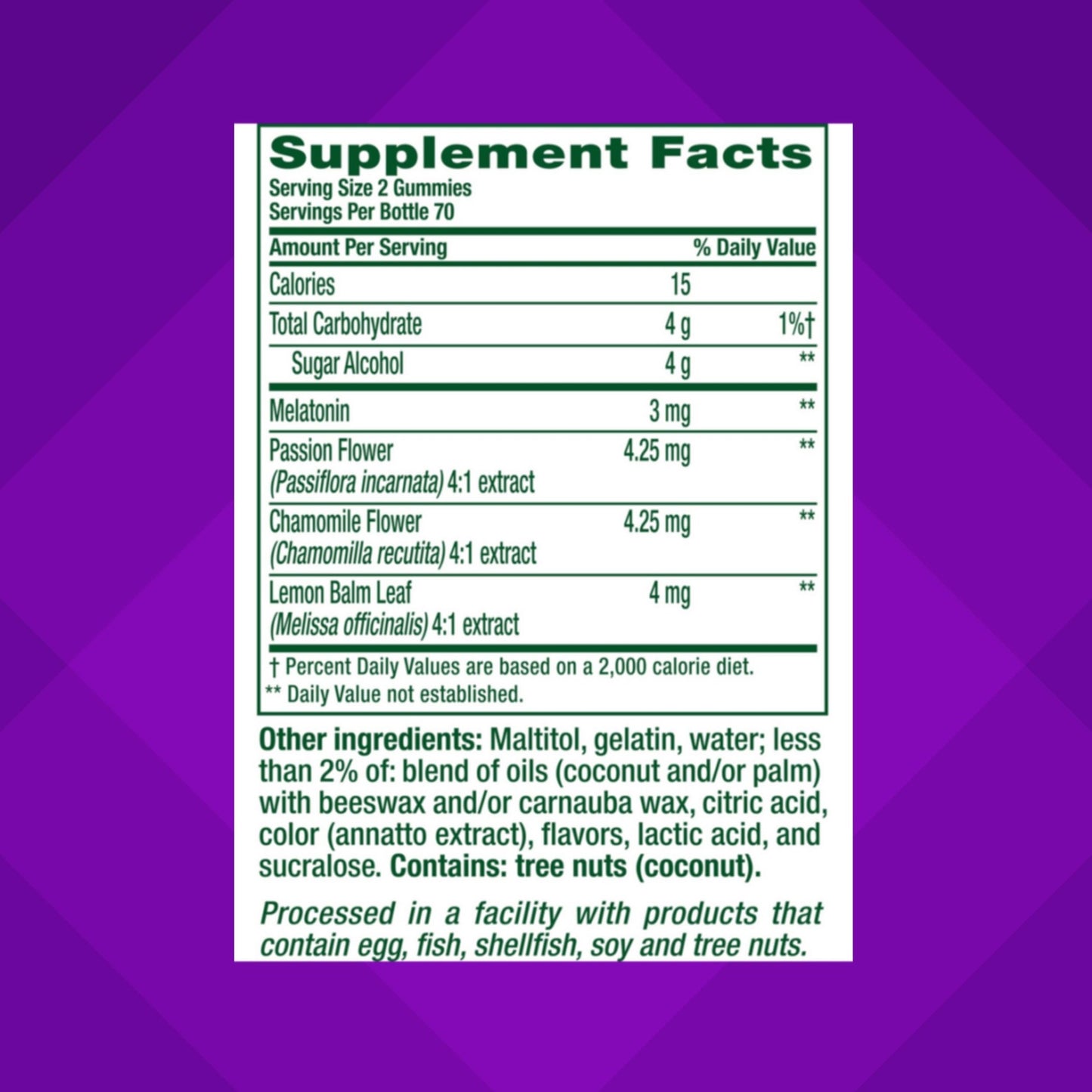 Vitafusion Melatonin Gummy Vitamins, 140 Count