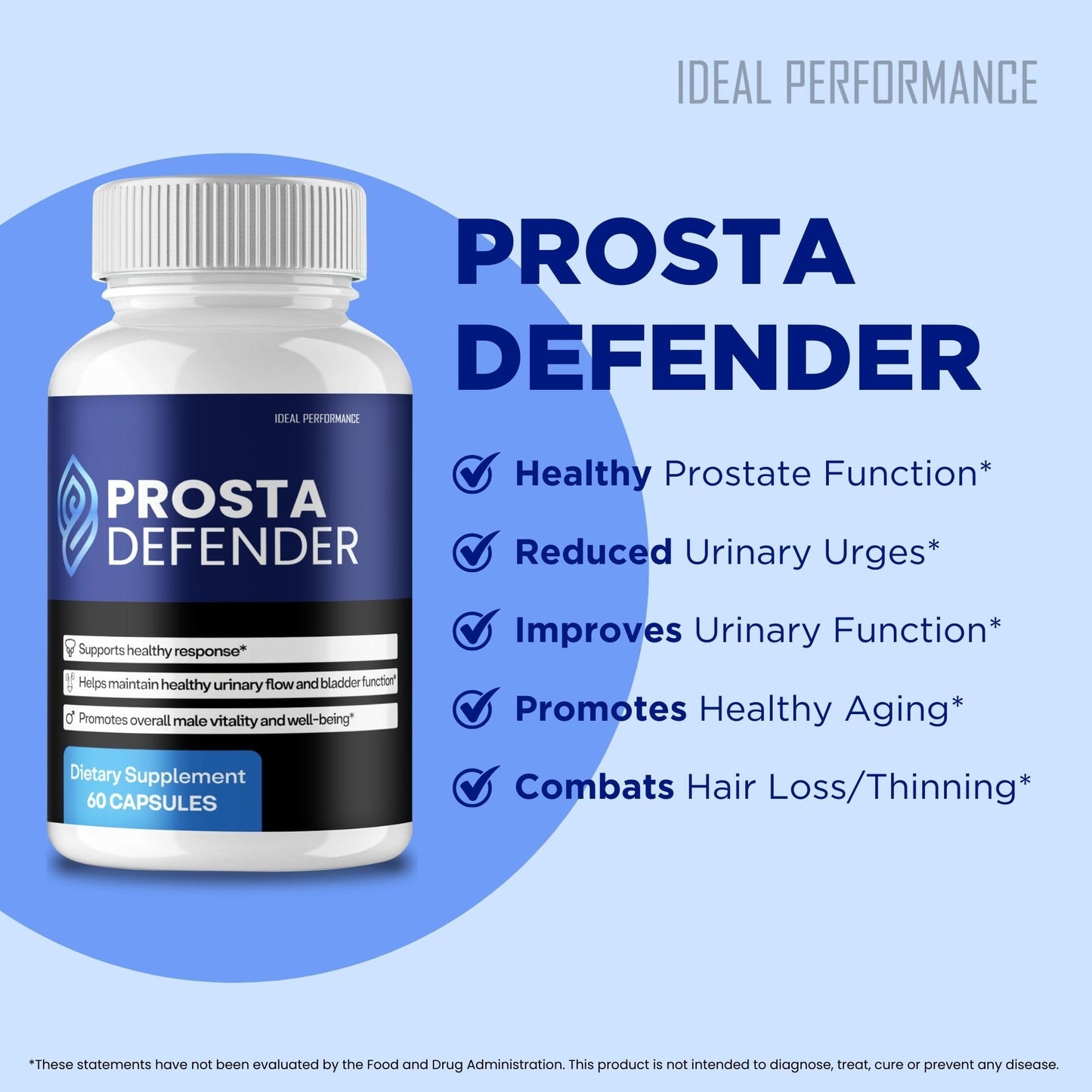 IDEAL PERFORMANCE Prosta Defender Capsules 180 Count