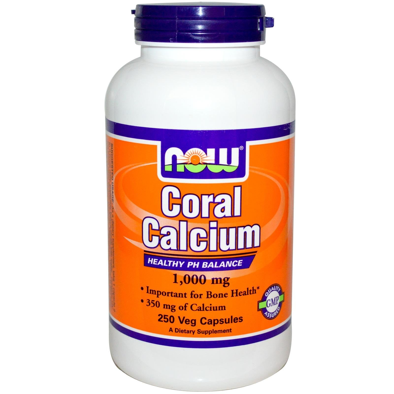 NOW Foods Coral Calcium 1000 Milligrams Capsules 250 Count