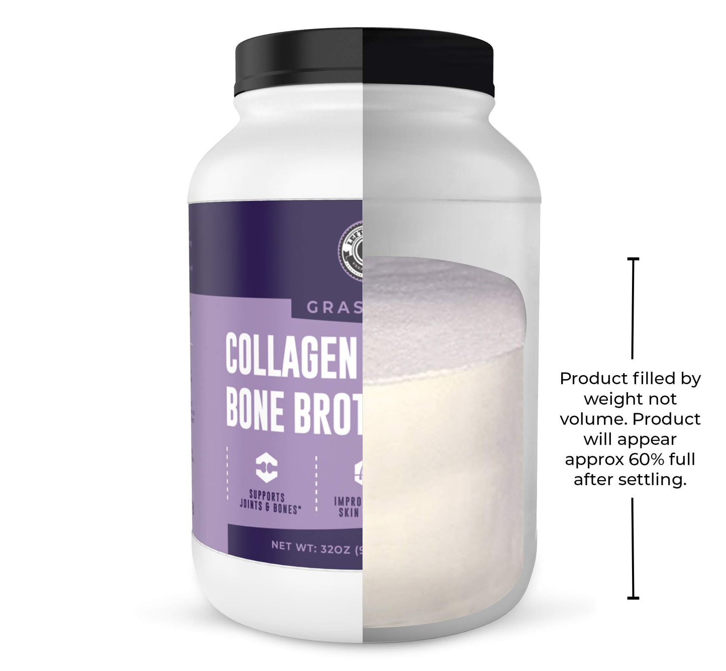 Left Coast Performance Collagen Bone Broth Powder, 32