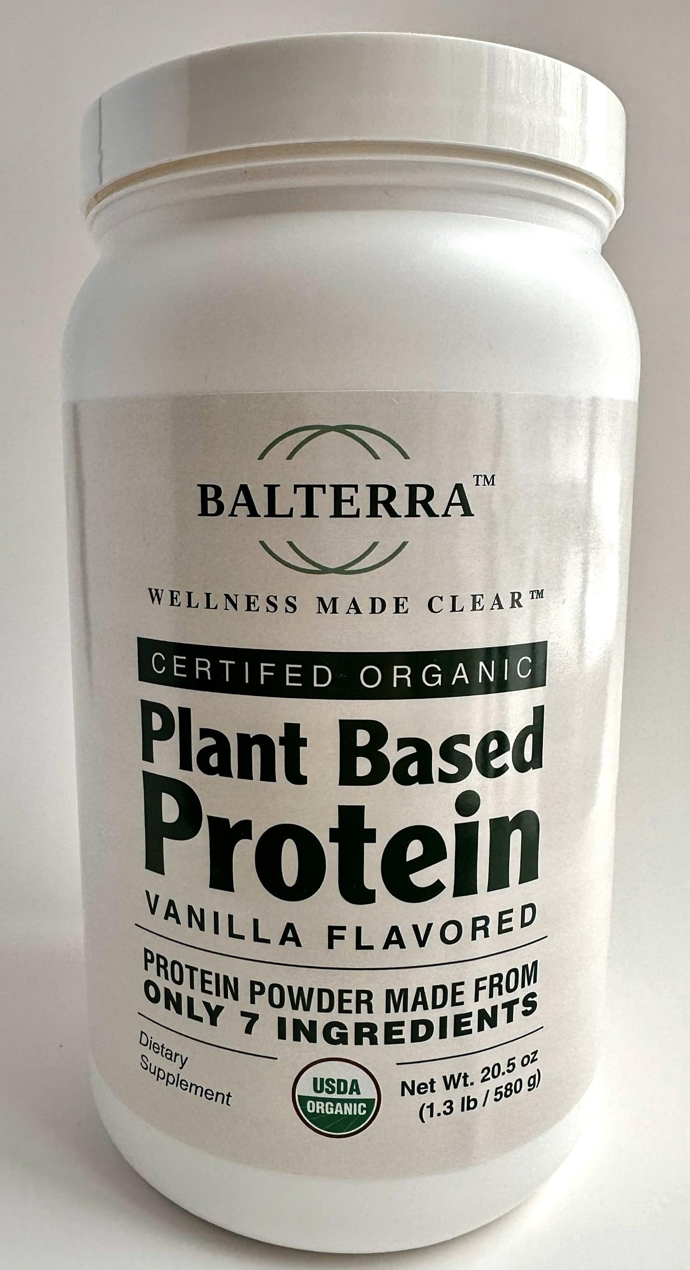 Wellness Made Clear Balterra Organic Plant Based Protein Powder Vanilla