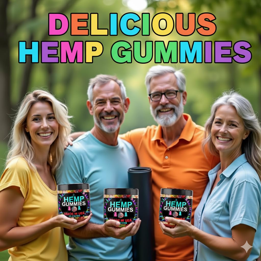 Healthergize Hemp Gummies for Sleep, Calm Relaxation Edibles - Gummy, 95 Count