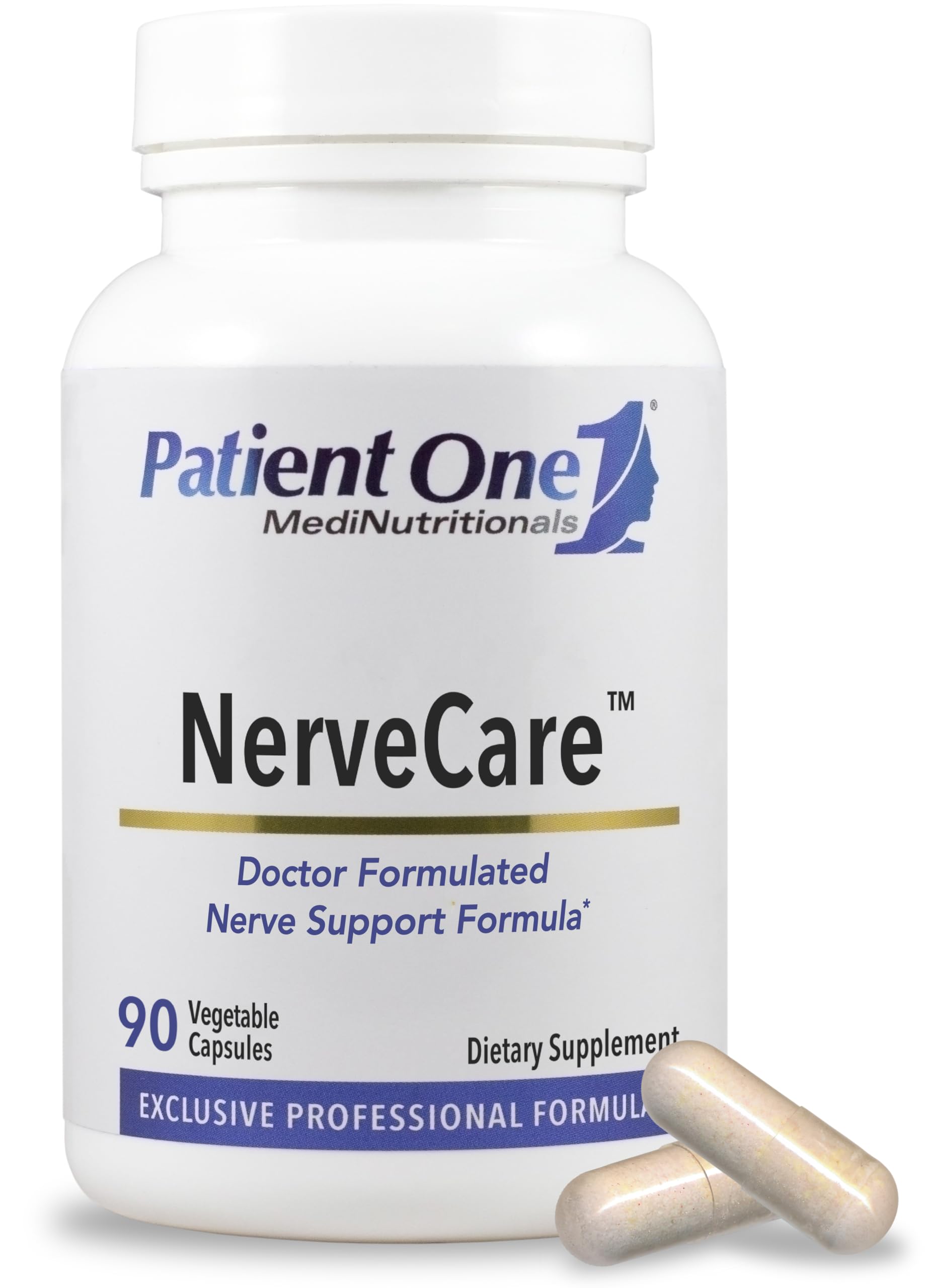 Patient One NerveCare Supplement with ALA, B12, ALC and More Capsules, 90 Capsules