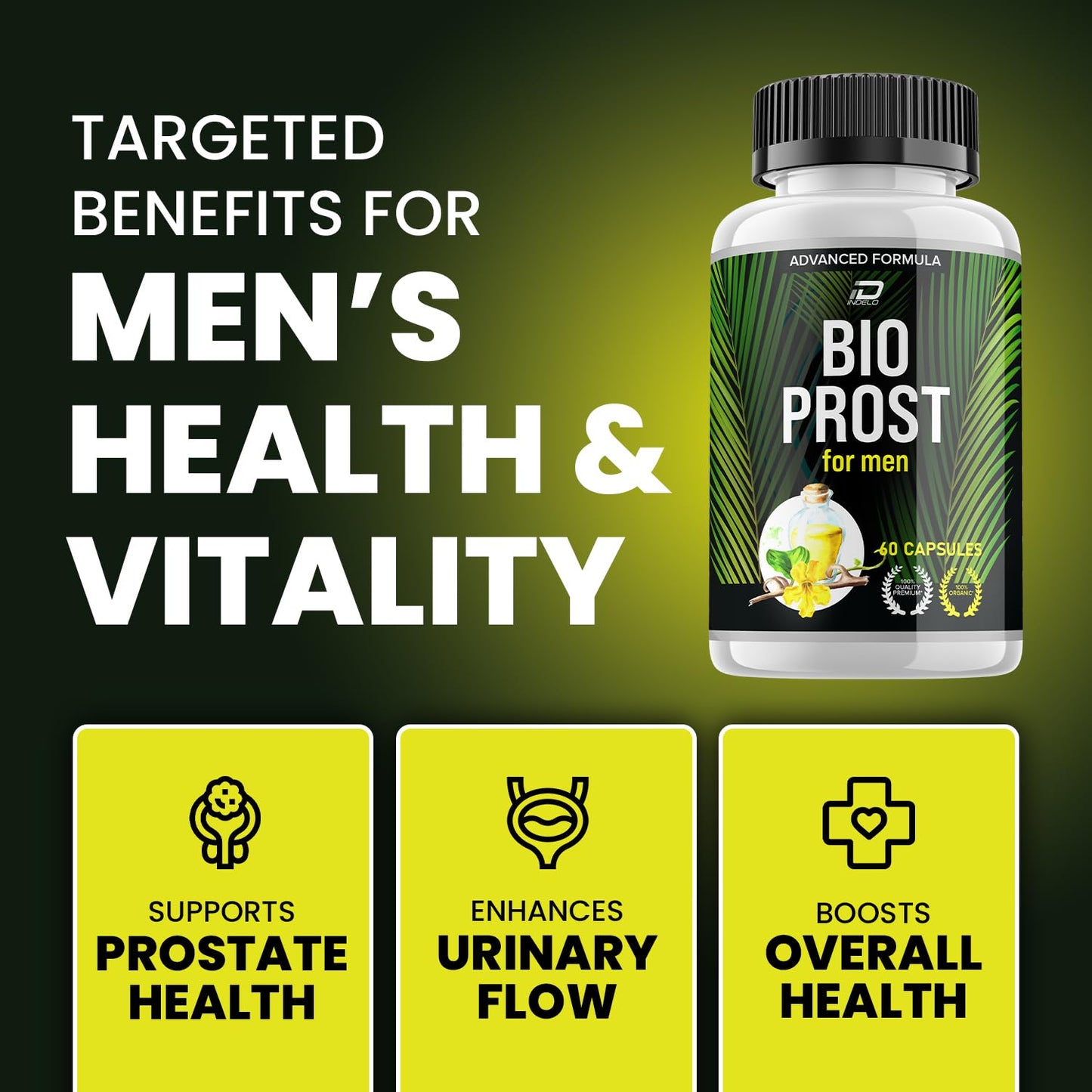 Indelo BioProst for Men 60 Capsules