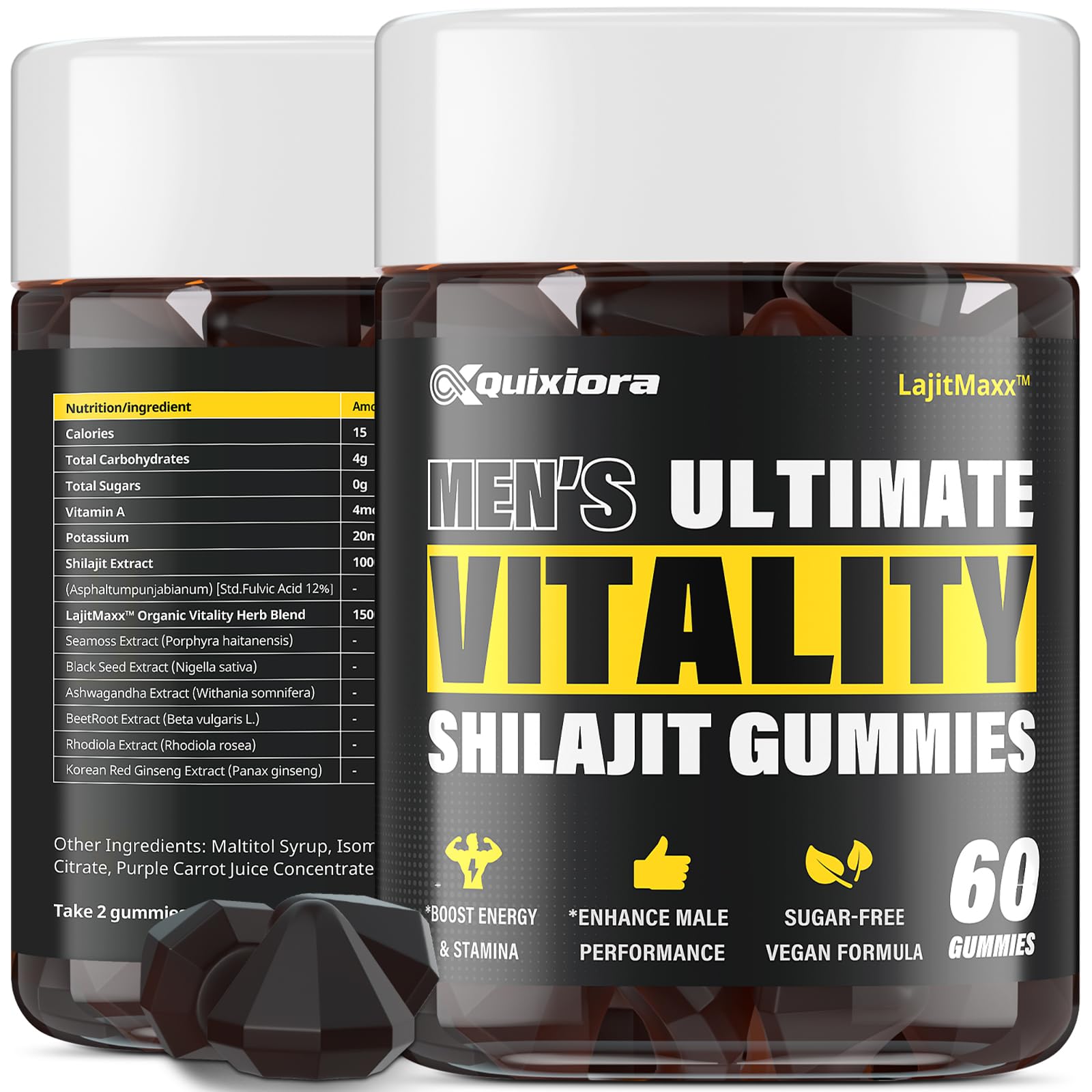 Quixiora Shilajit Gummies 60 Gummies