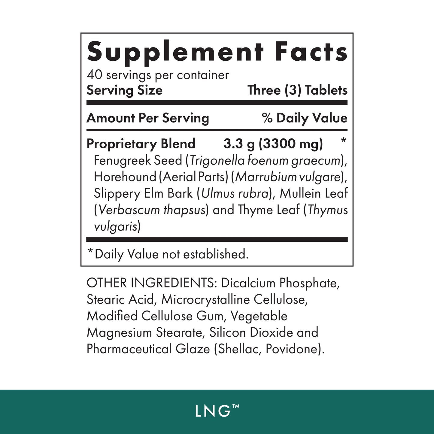 MICHAEL'S Health Naturopathic Programs LNG 120 Vegetarian Tablets - Herbs for Lung and Respiratory Support - Kosher