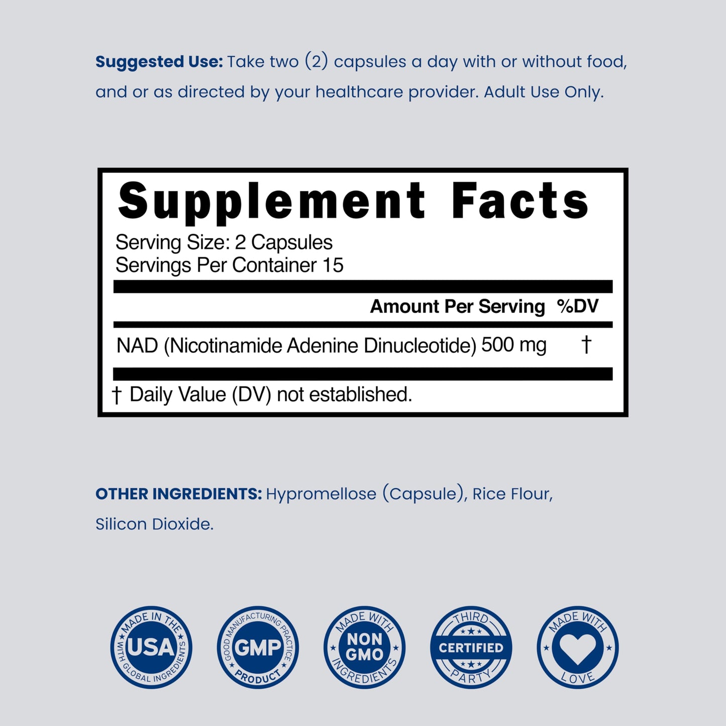 Dorado Nutrition NAD/NMN Supplement Capsule 30 Count